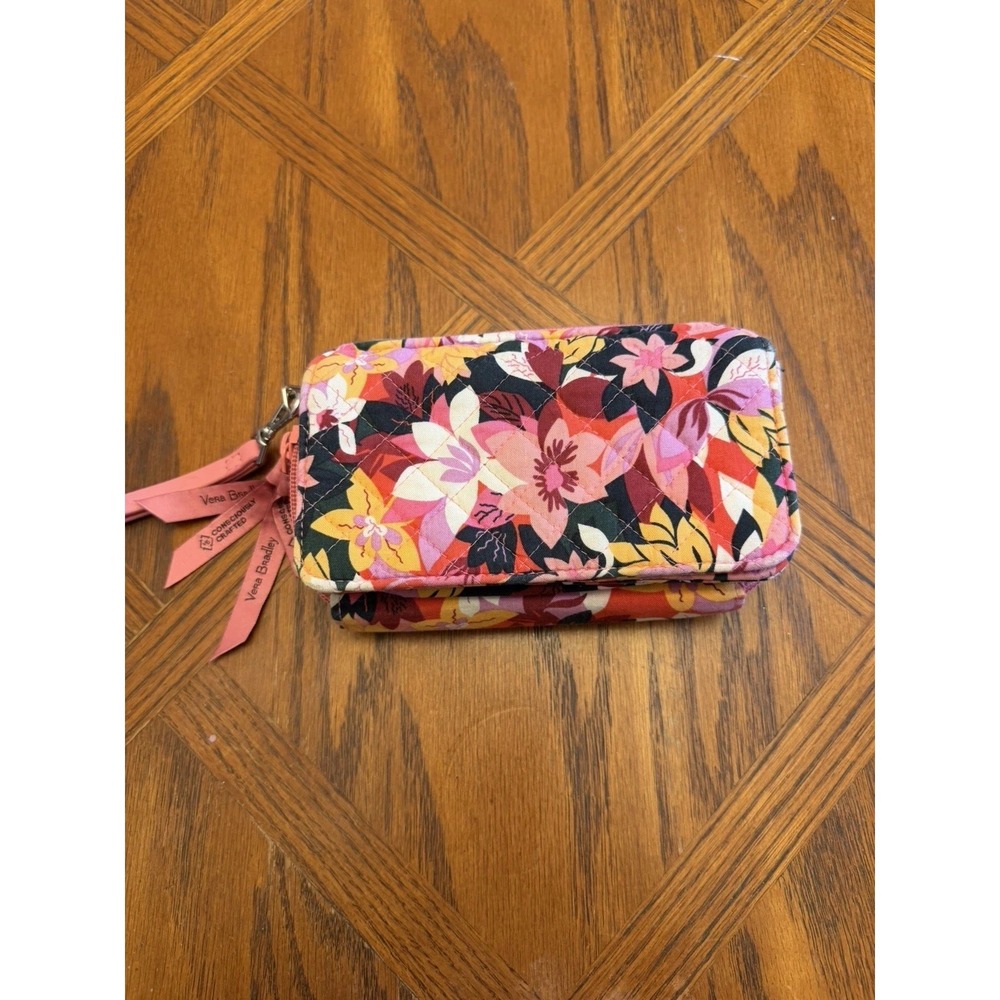 Vera Bradley Wallet Clutch With Multicolor Floral Print